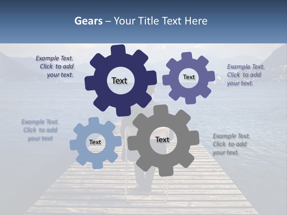 White Technology Conditioner PowerPoint Template