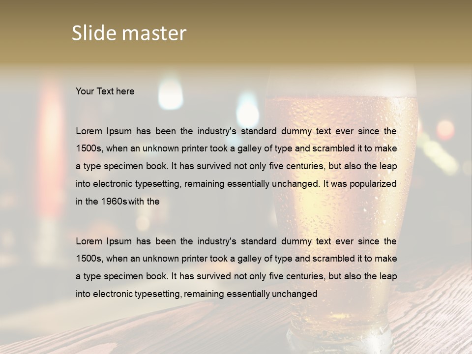 Cold White Conditioner PowerPoint Template