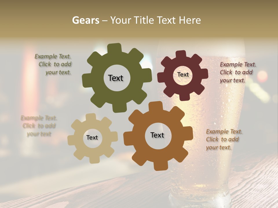 Cold White Conditioner PowerPoint Template