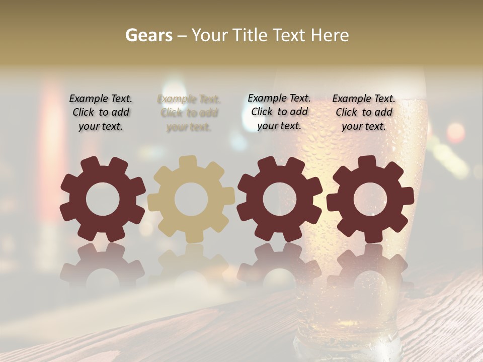 Cold White Conditioner PowerPoint Template