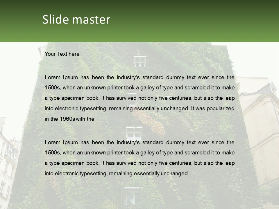 House Conditioner Part PowerPoint Template