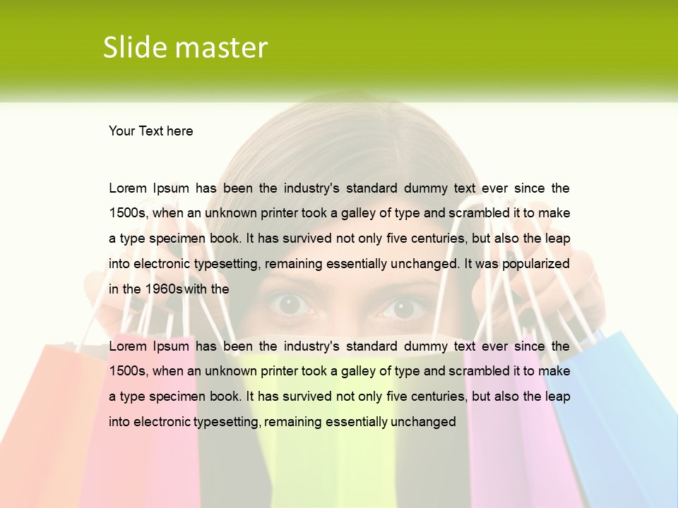 White Air Electricity PowerPoint Template