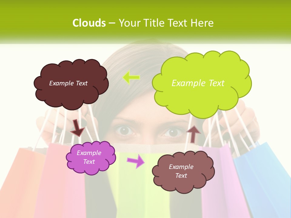 White Air Electricity PowerPoint Template