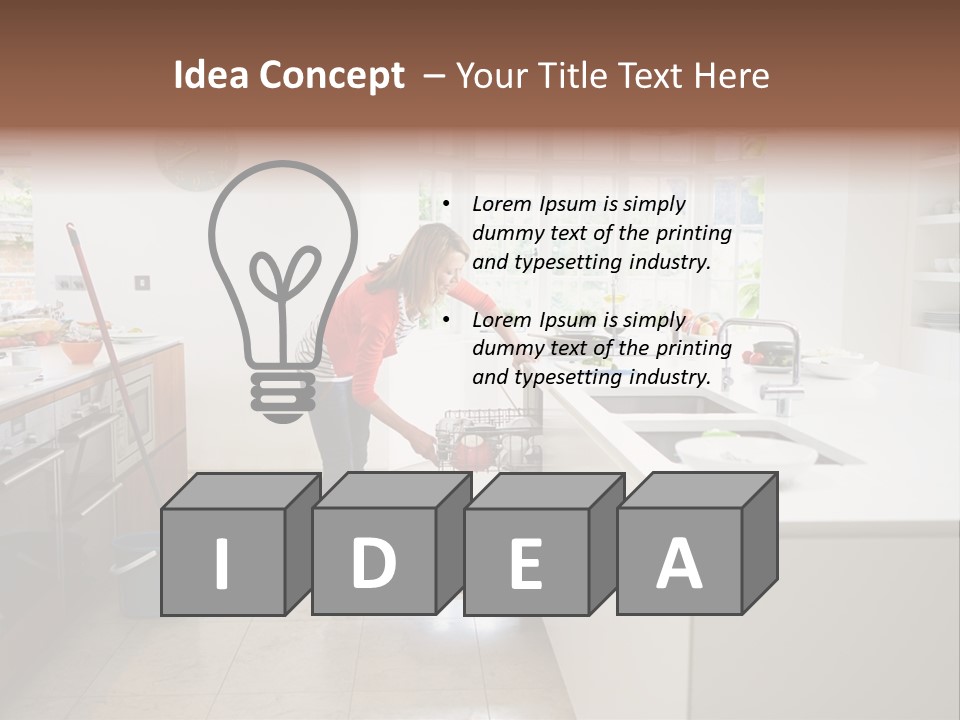 Industry White Unit PowerPoint Template