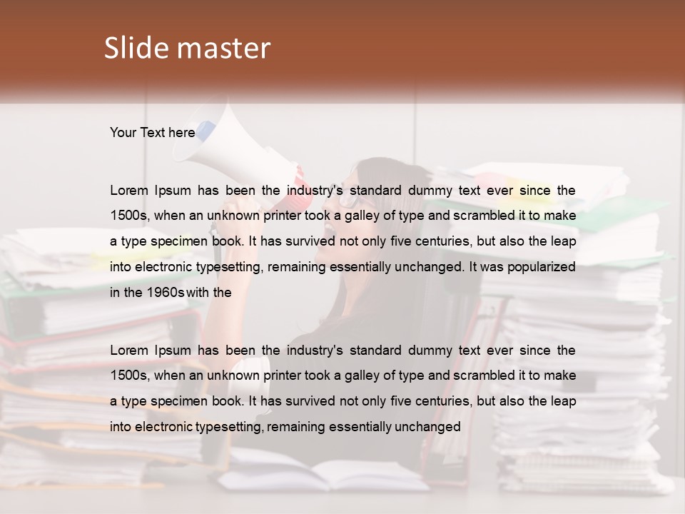 Equipment Cool House PowerPoint Template