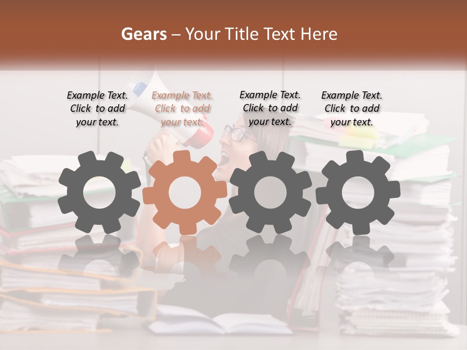 Equipment Cool House PowerPoint Template