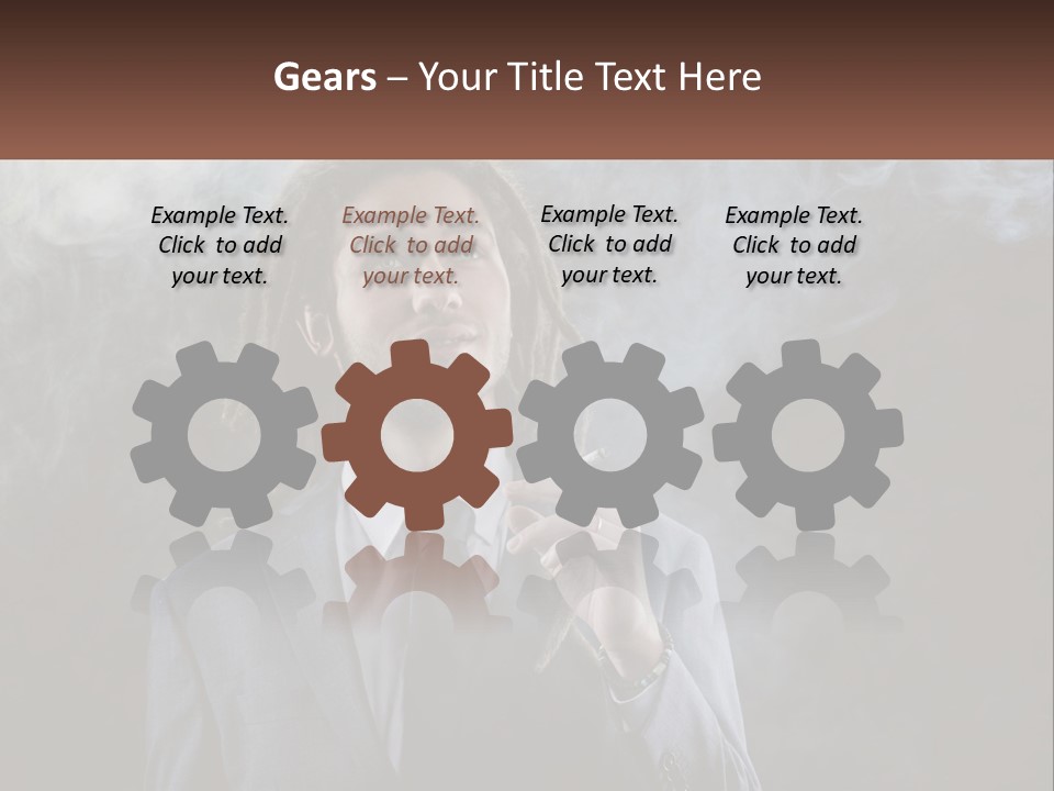 Technology Equipment White PowerPoint Template