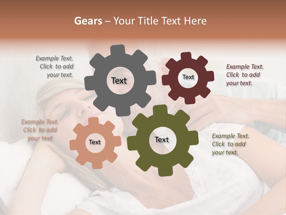White Ventilation Switch PowerPoint Template
