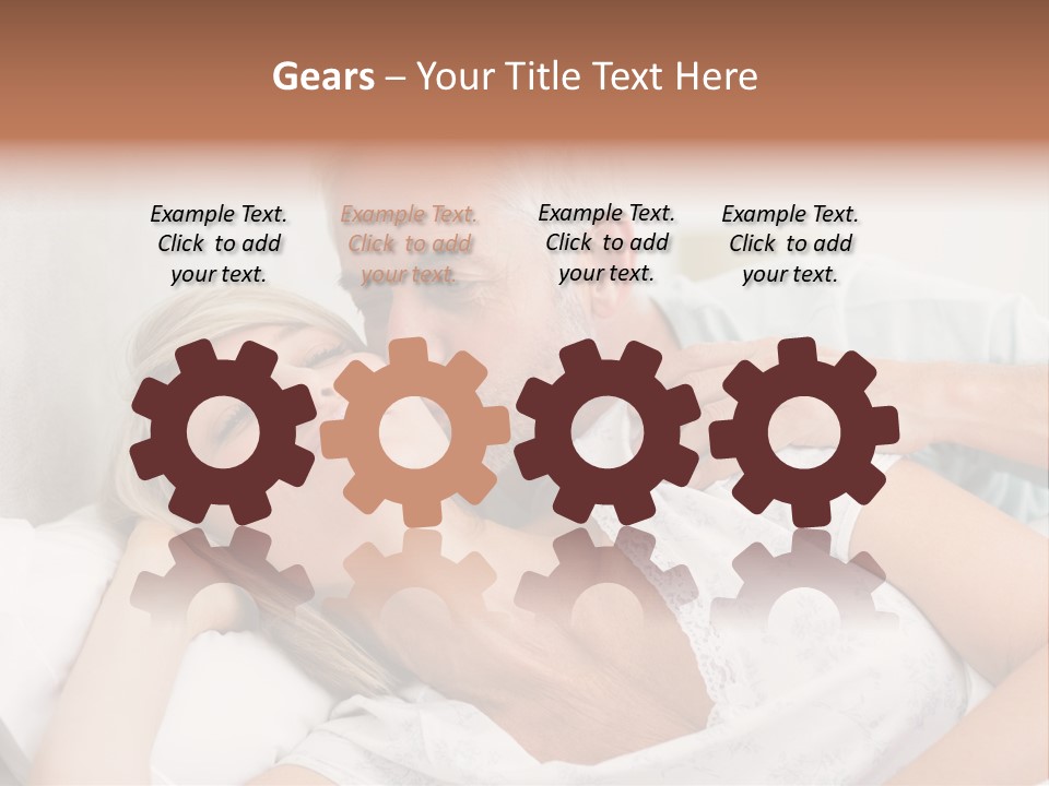 White Ventilation Switch PowerPoint Template