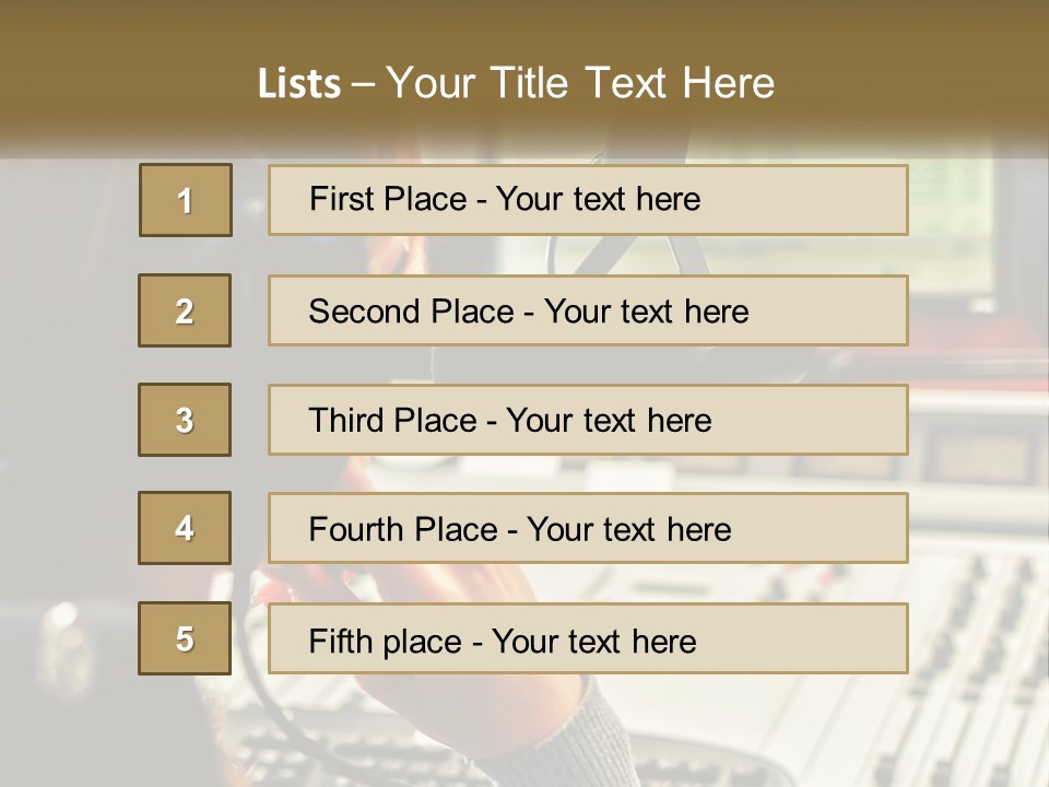 Part Condition Supply PowerPoint Template