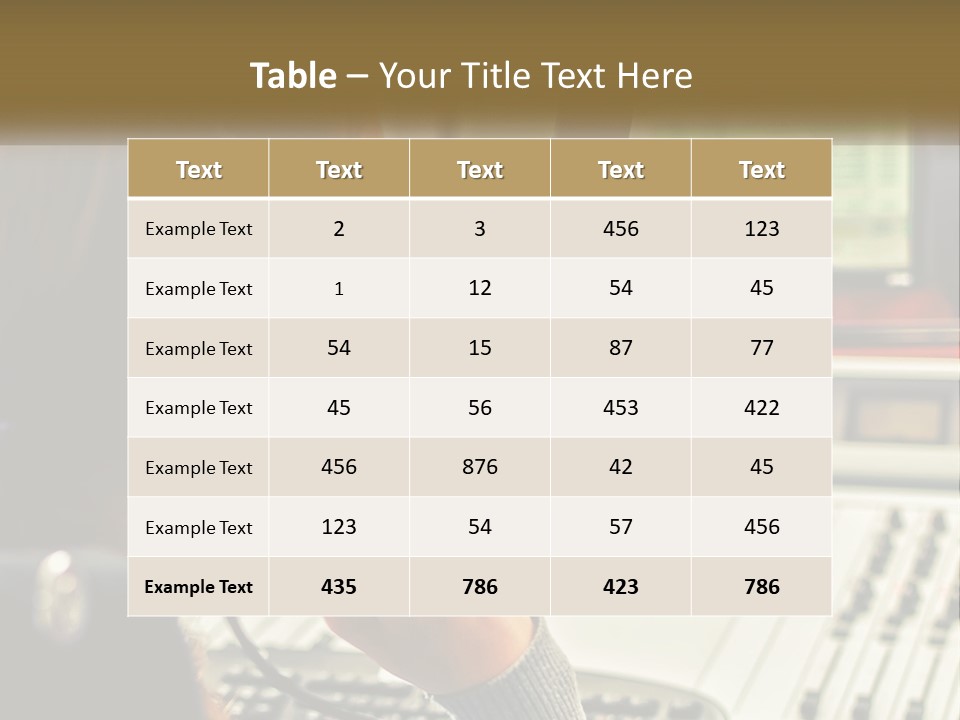 Part Condition Supply PowerPoint Template
