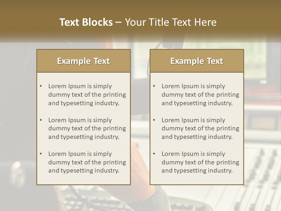 Part Condition Supply PowerPoint Template