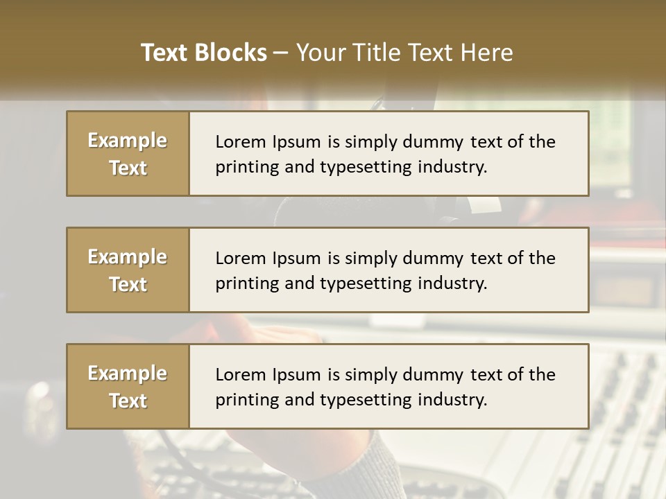 Part Condition Supply PowerPoint Template
