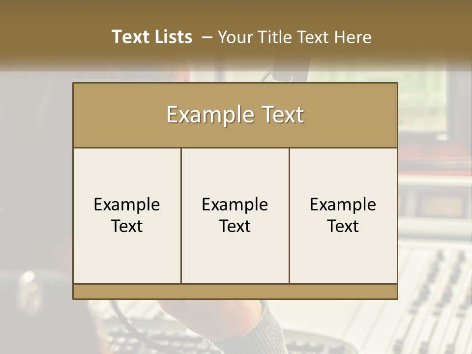 Part Condition Supply PowerPoint Template