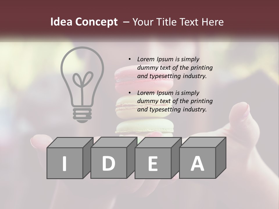 White Switch Unit PowerPoint Template
