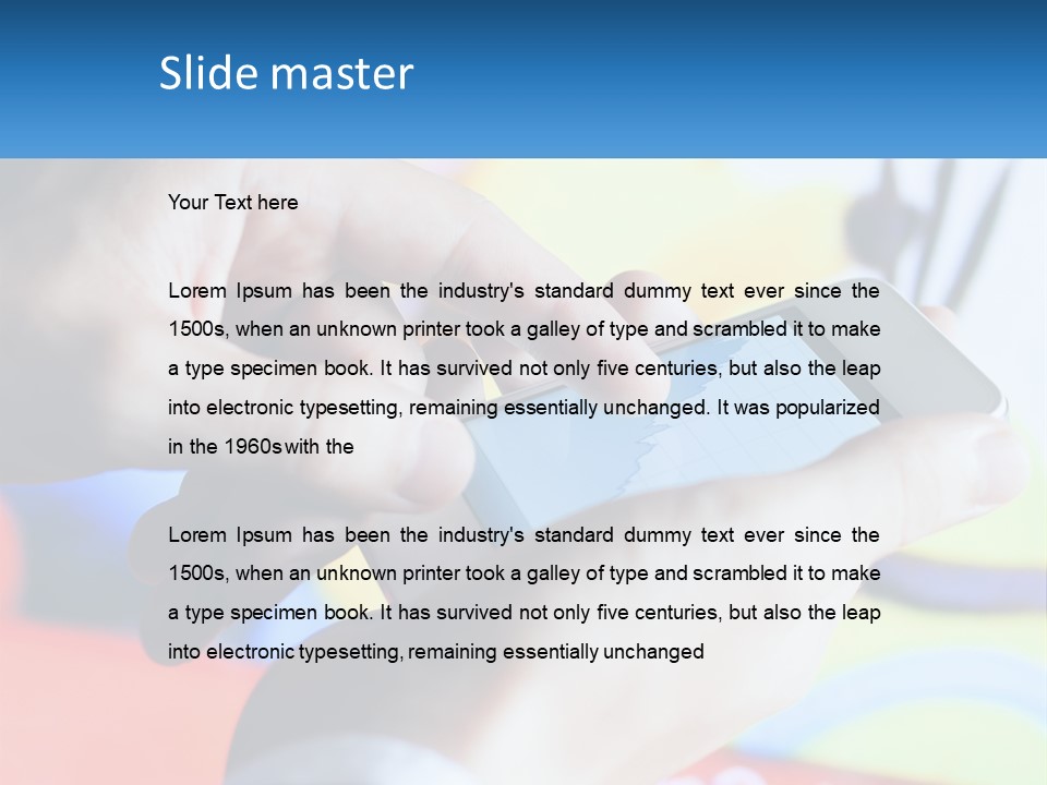 White Air Cool PowerPoint Template