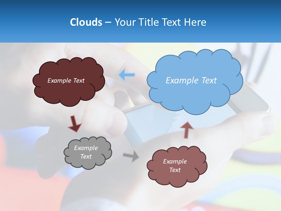 White Air Cool PowerPoint Template