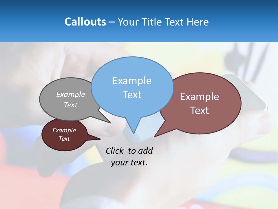 White Air Cool PowerPoint Template