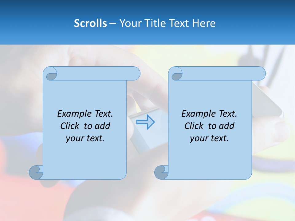 White Air Cool PowerPoint Template