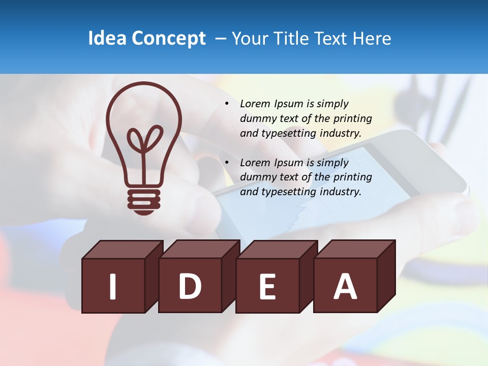 White Air Cool PowerPoint Template