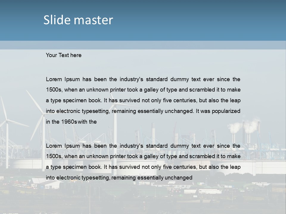 Electricity Home Industry PowerPoint Template