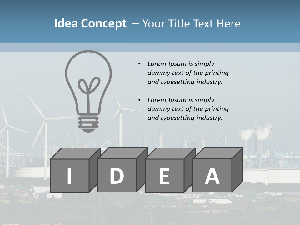 Electricity Home Industry PowerPoint Template
