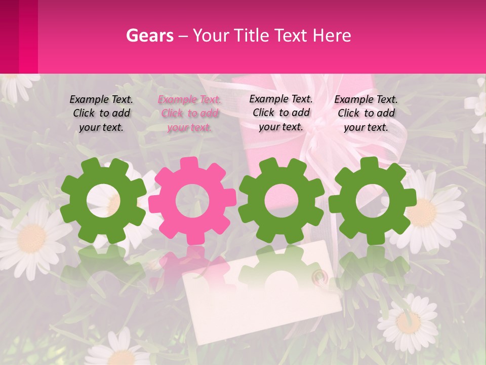 Electric White Part PowerPoint Template