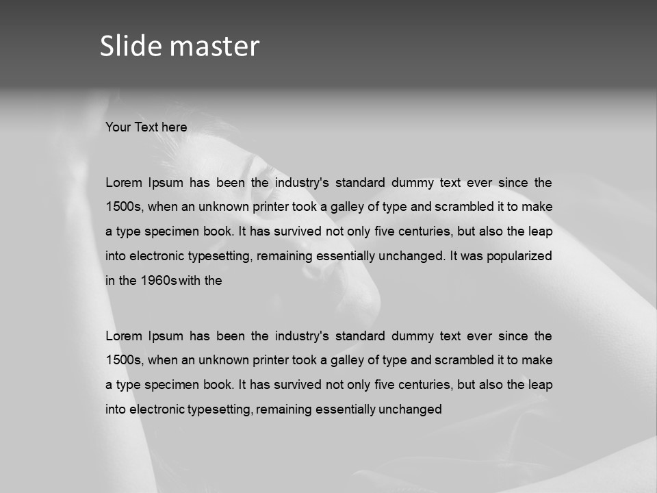 Cold White Remote PowerPoint Template