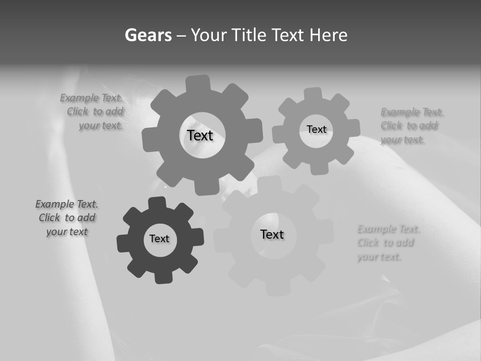 Cold White Remote PowerPoint Template