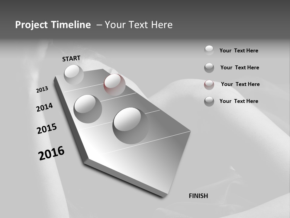 Cold White Remote PowerPoint Template