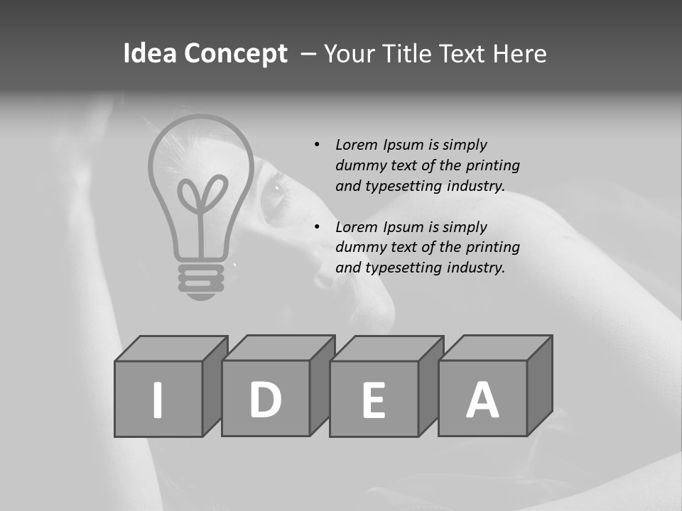 Cold White Remote PowerPoint Template