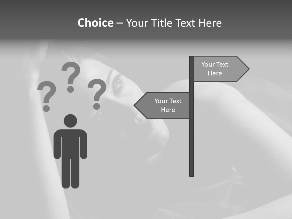 Cold White Remote PowerPoint Template