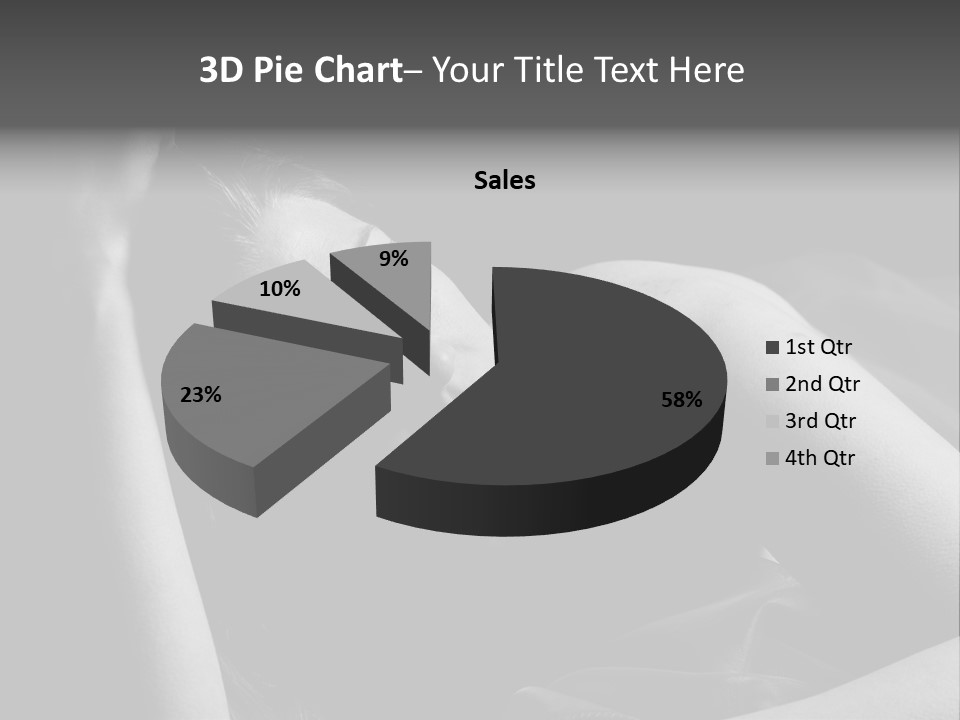 Cold White Remote PowerPoint Template