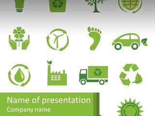 Electric Cold Energy PowerPoint Template