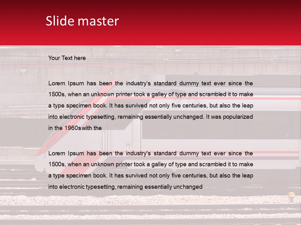 Condition White Industry PowerPoint Template