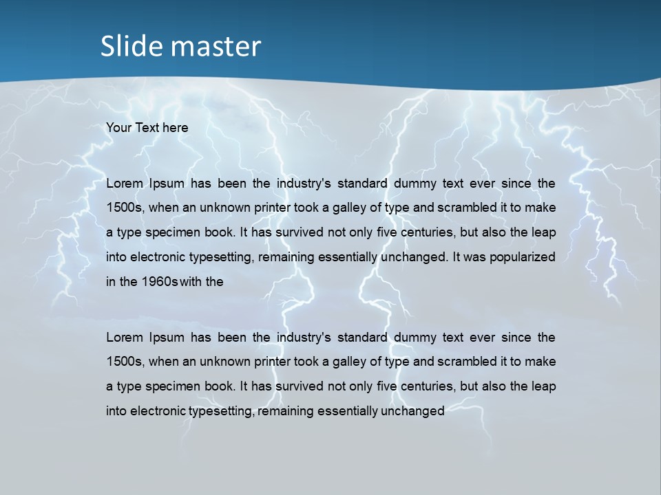 Supply System Power PowerPoint Template