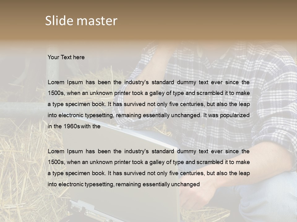 White Conditioner System PowerPoint Template