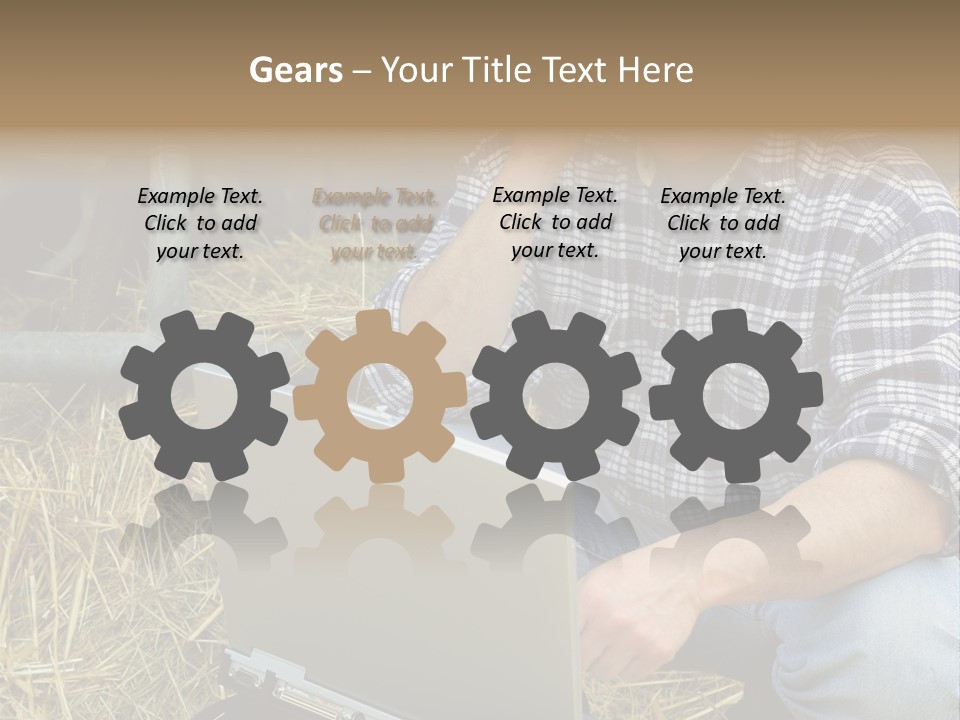 White Conditioner System PowerPoint Template