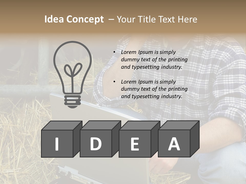 White Conditioner System PowerPoint Template