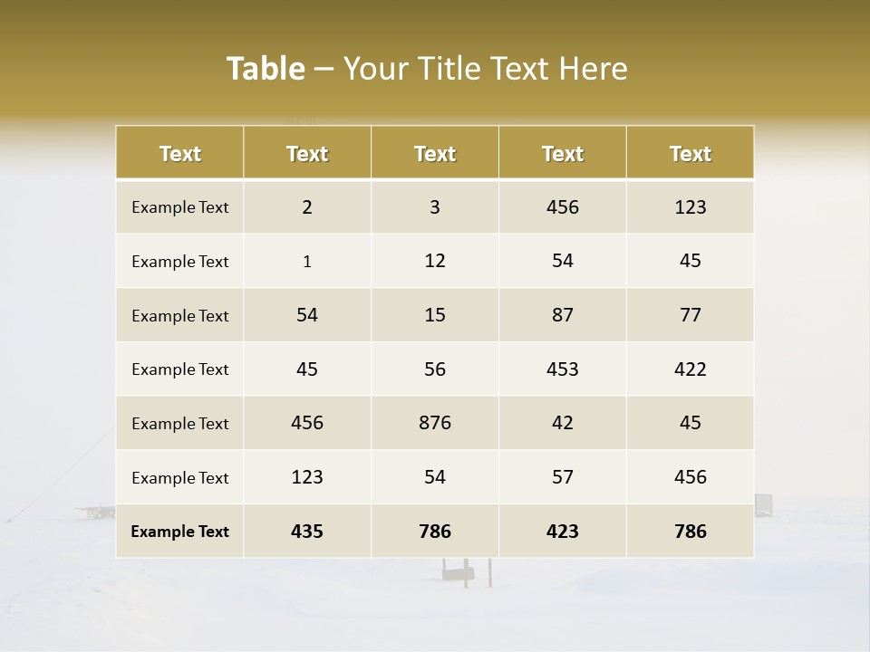 Unit Cold Switch PowerPoint Template