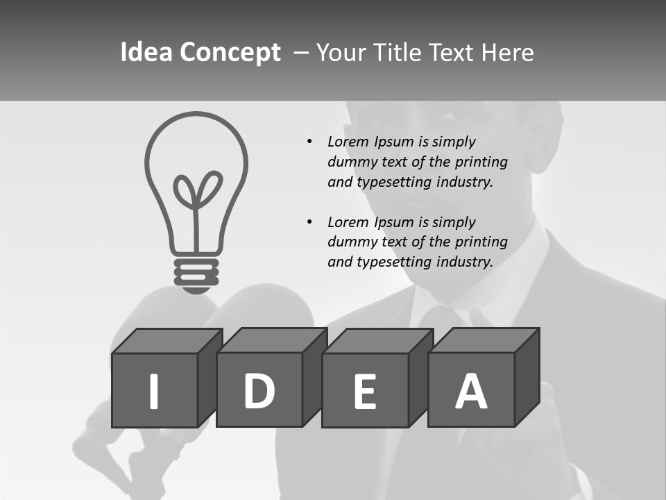 Electricity House Switch PowerPoint Template