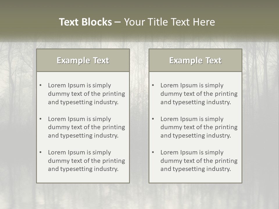 Part White Cold PowerPoint Template