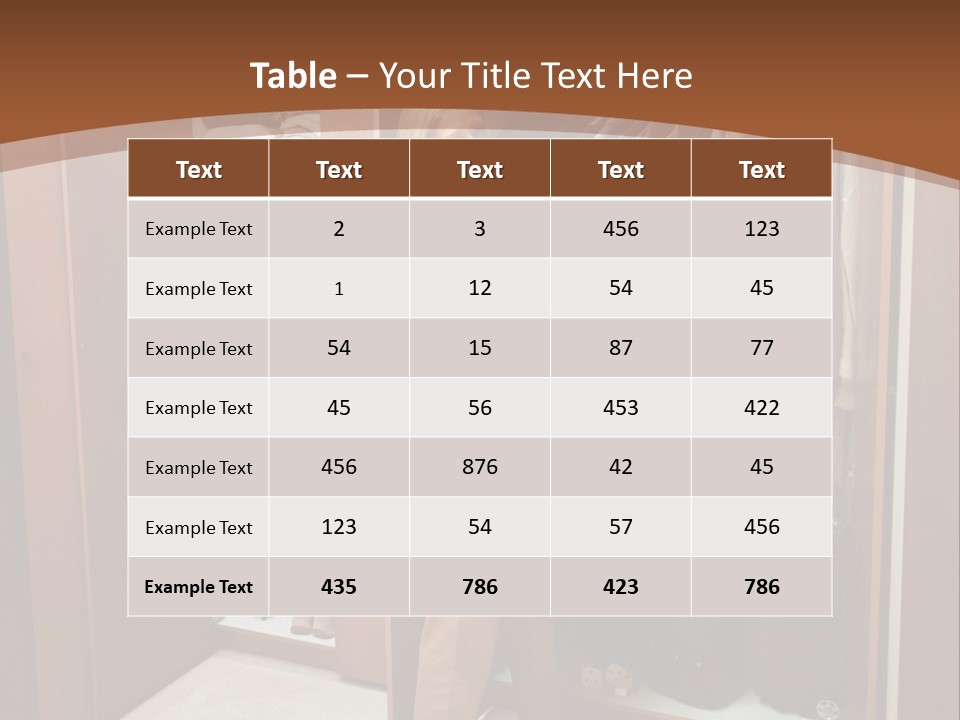 A Woman Standing In A Closet With A Suit Case PowerPoint Template