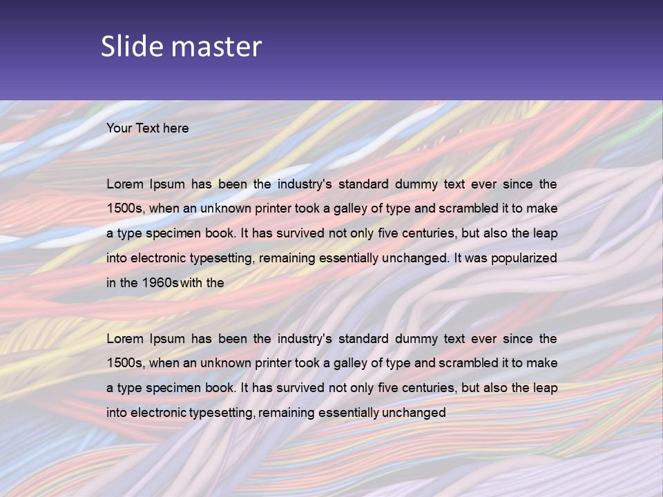 Ventilation Electricity Heat PowerPoint Template