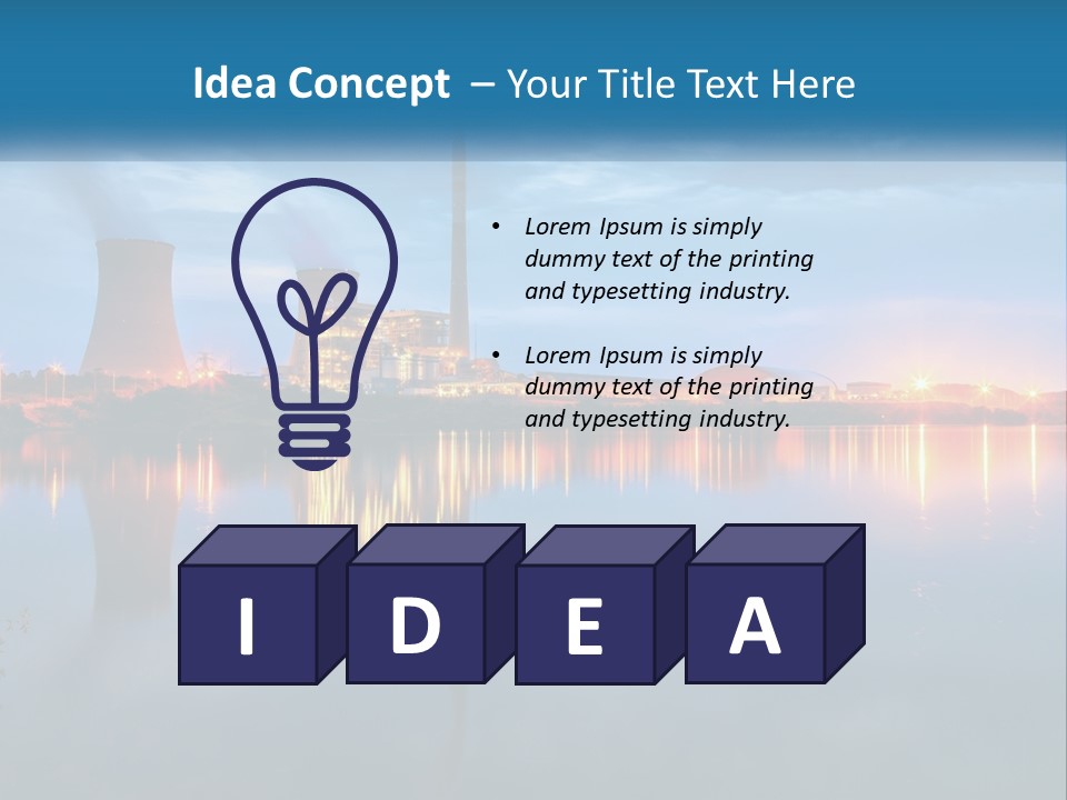 Cool Electric Heat PowerPoint Template