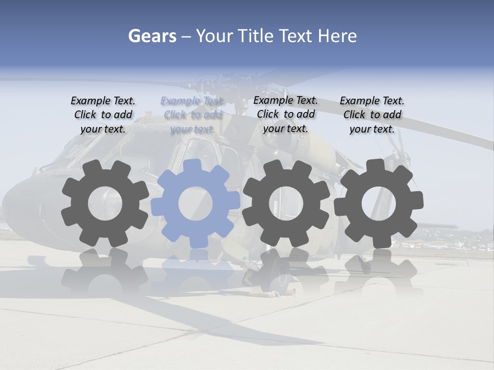 White Air Cold PowerPoint Template