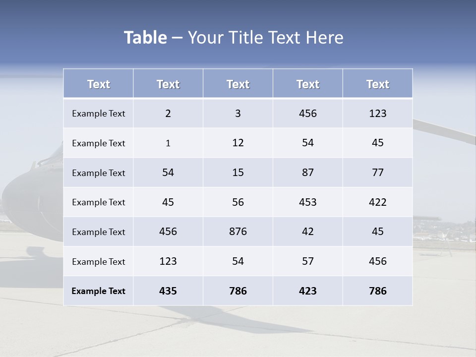 White Air Cold PowerPoint Template