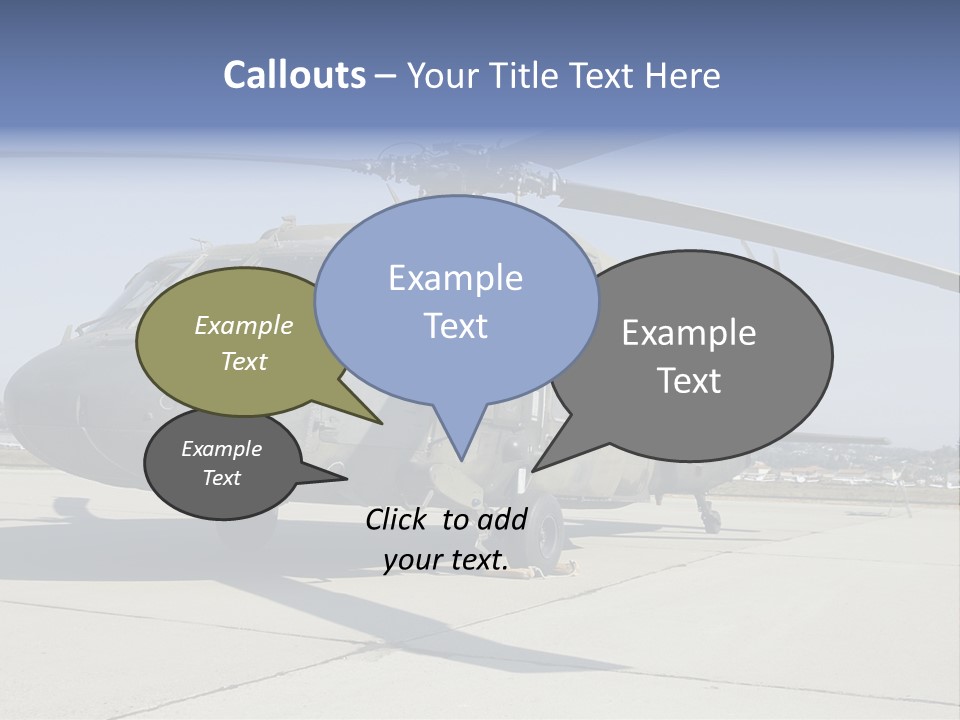 White Air Cold PowerPoint Template