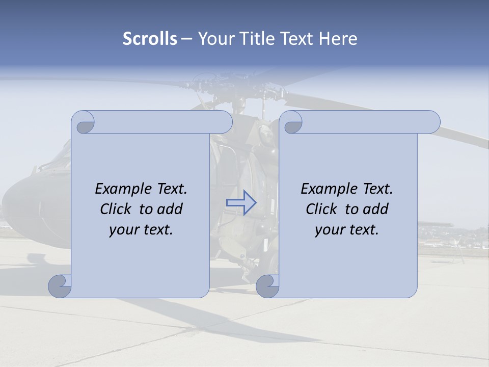 White Air Cold PowerPoint Template