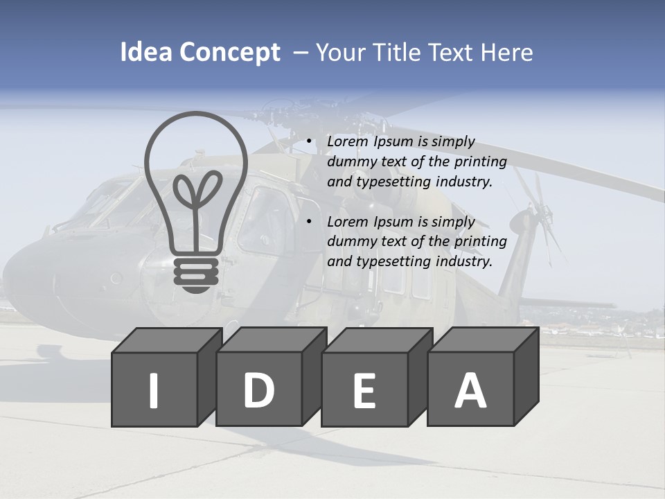 White Air Cold PowerPoint Template